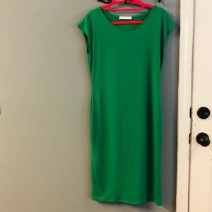 Green maternity sheath dress